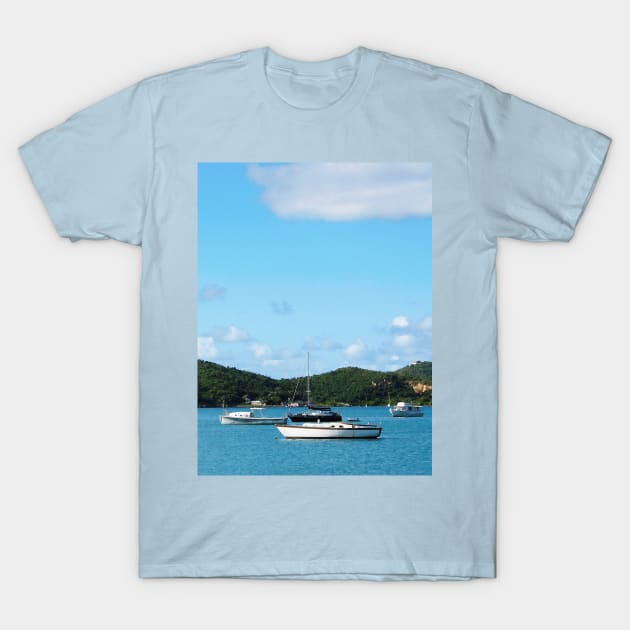 Caribbean - Peaceful Sea St. Thomas T-Shirt by SusanSavad